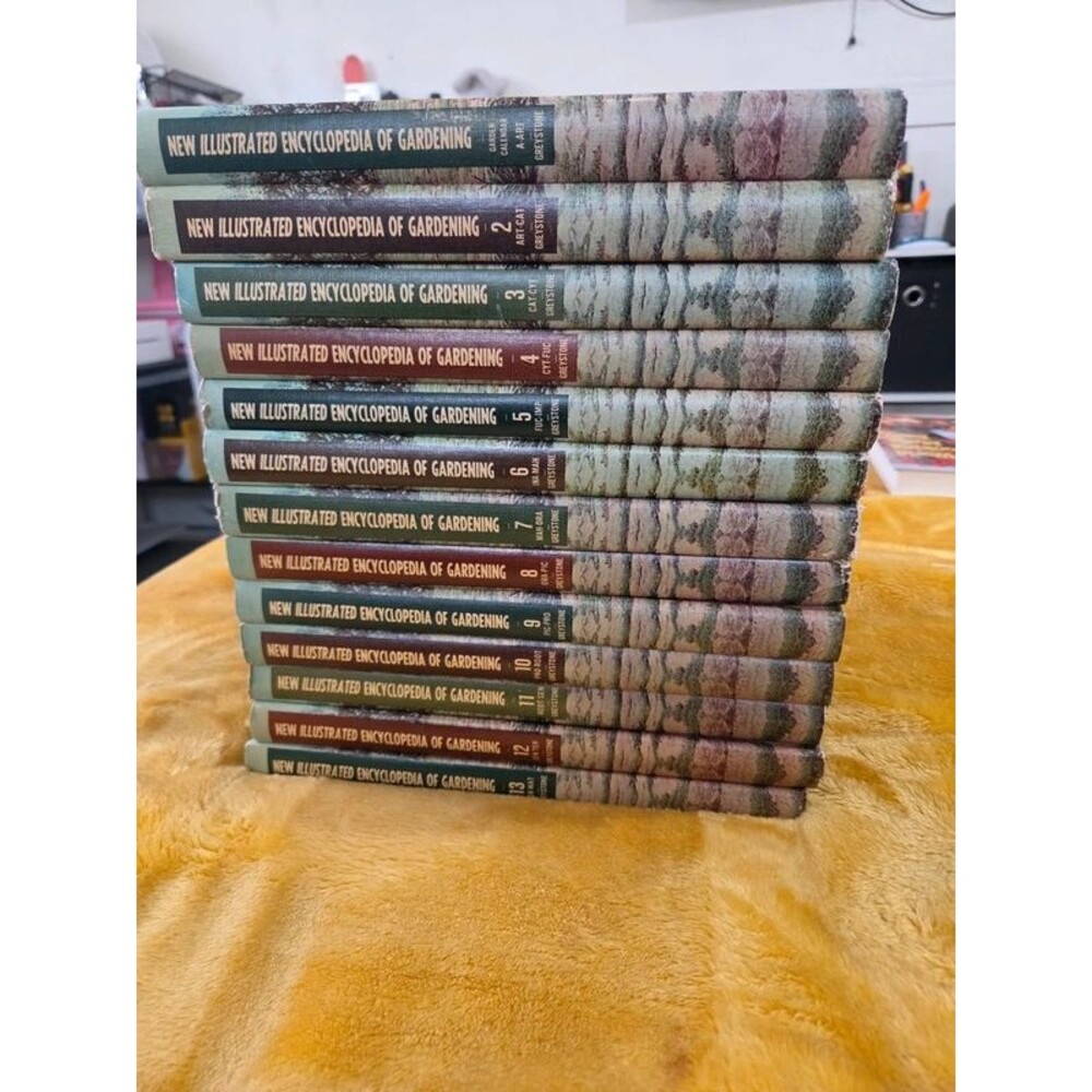 Vintage bundle New illustrated encyclopedia of gardening up to volume 13